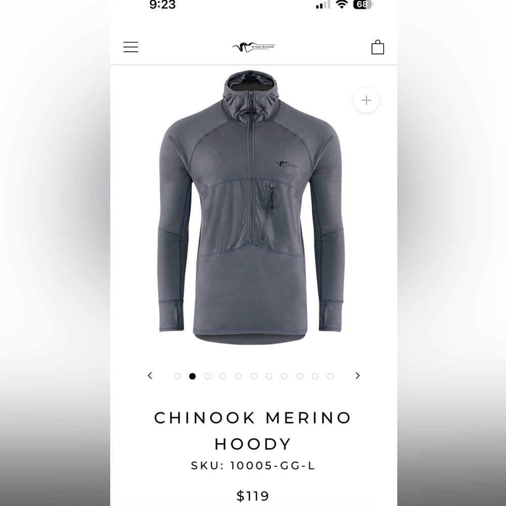 Stone Glacier Chinook 1/4 zip hoody